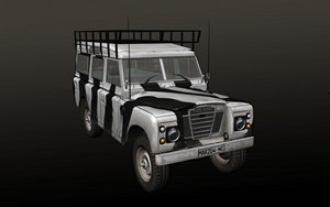 A rendering of a Landrover 109
