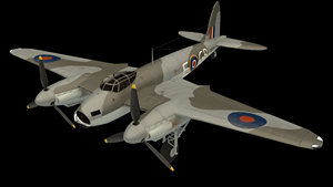 A rendering of a de Havilland Mosquito