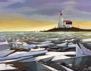 A painting named Eis an der Hallig