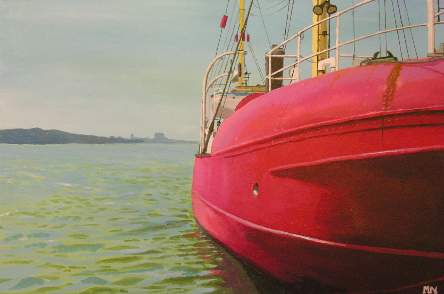 A painting named Feuerschiff Elbe 3